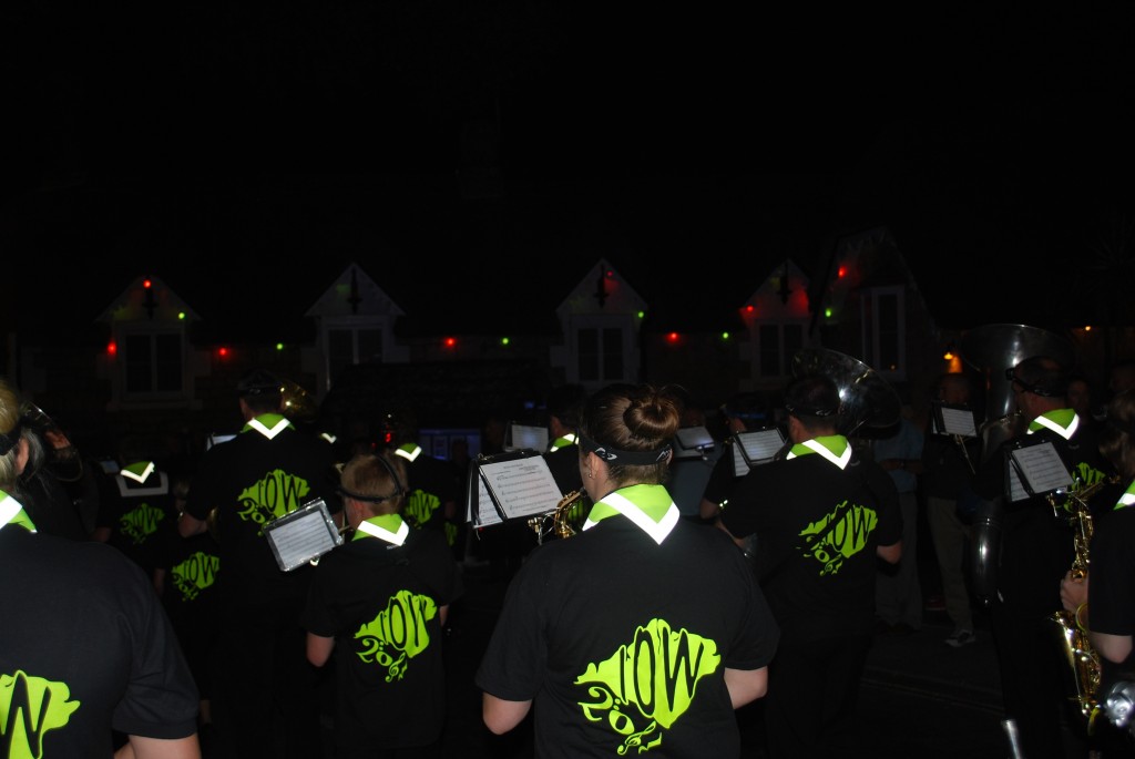 The Band playing during the Shanklin illuminated carnival